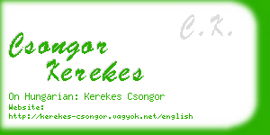 csongor kerekes business card